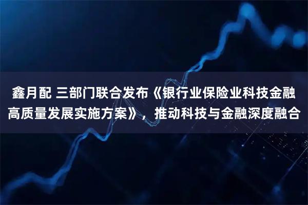 鑫月配 三部门联合发布《银行业保险业科技金融高质量发展实施方案》，推动科技与金融深度融合